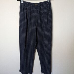 Calvin Klein Men's Navy Checkered Sleep Pants